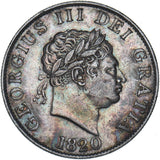 1820 Halfcrown - George III British Silver Coin - Nice
