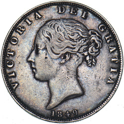 1849 Halfcrown - Victoria British Silver Coin - Nice