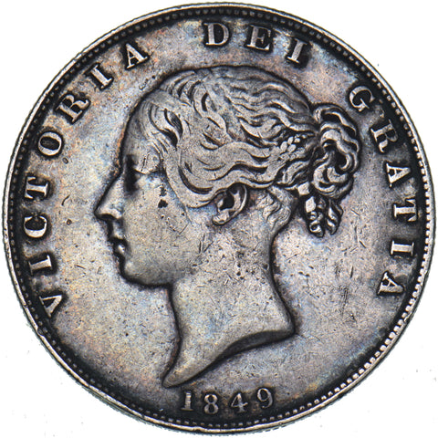 1849 Halfcrown - Victoria British Silver Coin - Nice