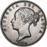 1874 Halfcrown - Victoria British Silver Coin - Very Nice