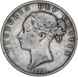 1881 Halfcrown - Victoria British Silver Coin - Nice