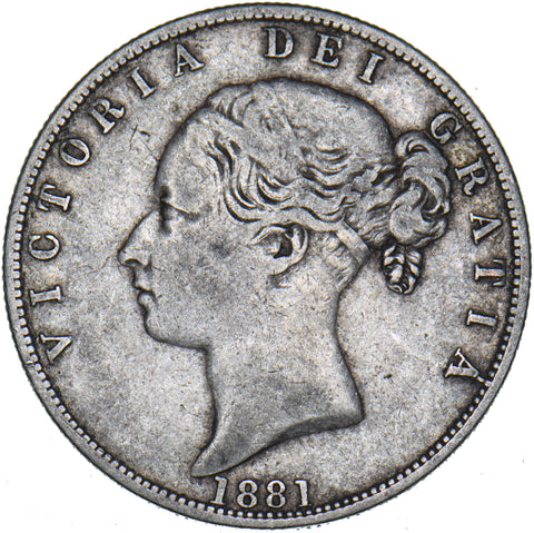 1881 Halfcrown - Victoria British Silver Coin - Nice