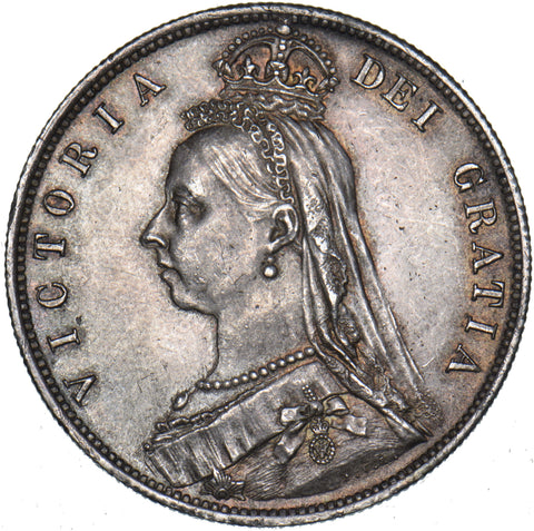 1887 Halfcrown - Victoria British Silver Coin - Very Nice