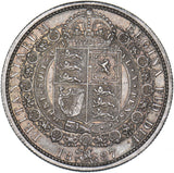 1887 Halfcrown - Victoria British Silver Coin - Very Nice