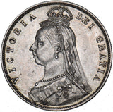 1888 Halfcrown - Victoria British Silver Coin - Very Nice