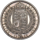 1888 Halfcrown - Victoria British Silver Coin - Very Nice