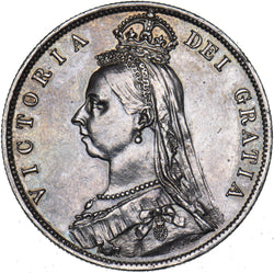 1888 Halfcrown - Victoria British Silver Coin - Very Nice