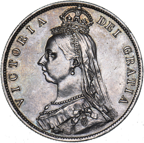 1888 Halfcrown - Victoria British Silver Coin - Very Nice