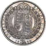 1888 Halfcrown - Victoria British Silver Coin - Very Nice