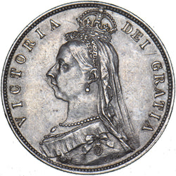 1889 Halfcrown - Victoria British Silver Coin - Very Nice