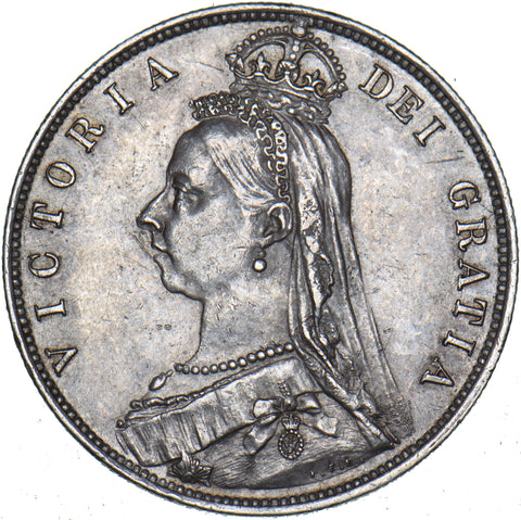 1889 Halfcrown - Victoria British Silver Coin - Very Nice