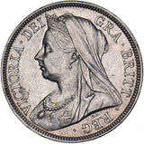 1901 Halfcrown - Victoria British Silver Coin - Very Nice