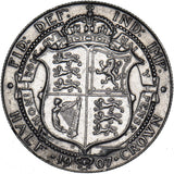 1907 Halfcrown - Edward VII British Silver Coin - Nice