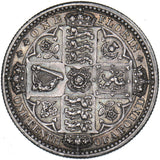 1849 Godless Florin - Victoria British Silver Coin - Very Nice