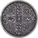 1849 Godless Florin - Victoria British Silver Coin - Nice