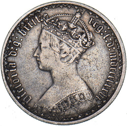 1876 Gothic Florin - Victoria British Silver Coin