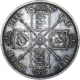 1887 Florin - Victoria British Silver Coin - Very Nice