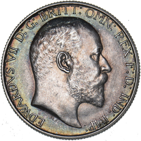 1902 Matt Proof Florin - Edward VII British Silver Coin - Superb