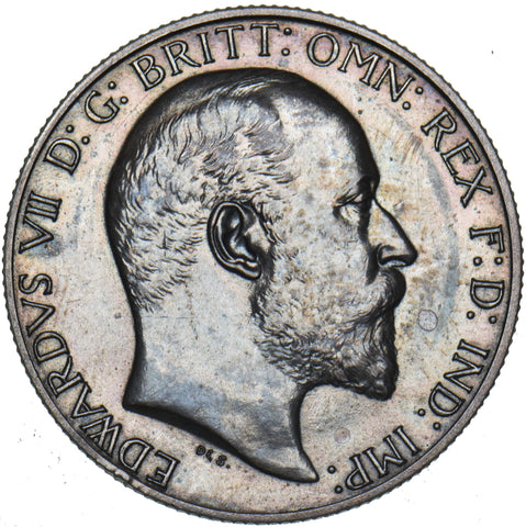 1902 Matt Proof Florin - Edward VII British Silver Coin - Superb