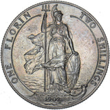 1902 Matt Proof Florin - Edward VII British Silver Coin - Superb