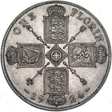 1924 Florin - George V British Silver Coin - Very Nice