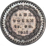 1811 Eighteenpence Bank Token - George III British Silver Coin - Very Nice