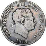1818 Halfcrown - George III British Silver Coin