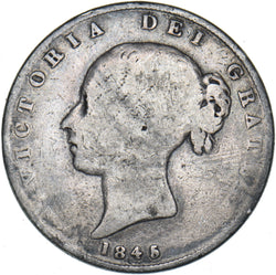 1845 Halfcrown - Victoria British Silver Coin