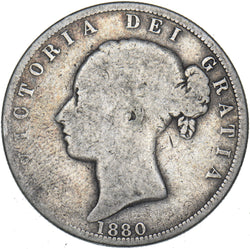 1880 Halfcrown - Victoria British Silver Coin