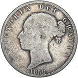 1880 Halfcrown - Victoria British Silver Coin