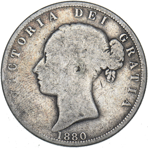 1880 Halfcrown - Victoria British Silver Coin
