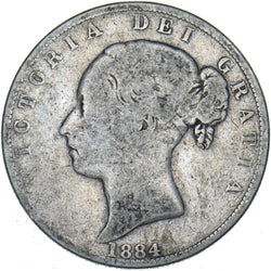 1884 Halfcrown - Victoria British Silver Coin