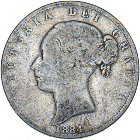 1884 Halfcrown - Victoria British Silver Coin