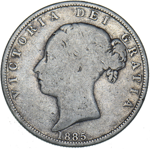 1885 Halfcrown - Victoria British Silver Coin