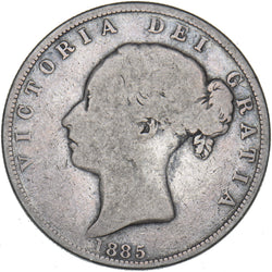 1885 Halfcrown - Victoria British Silver Coin
