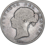 1885 Halfcrown - Victoria British Silver Coin