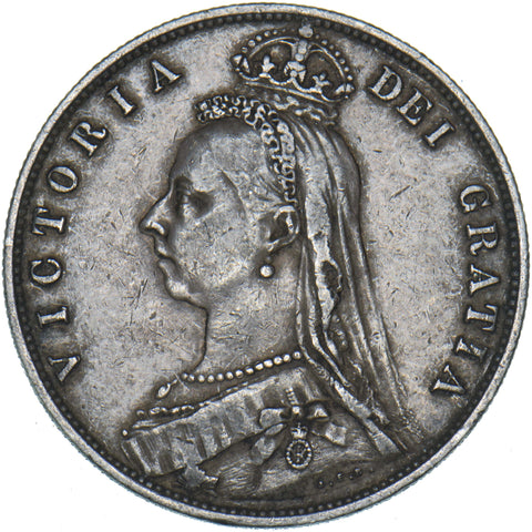 1887 Halfcrown - Victoria British Silver Coin - Nice