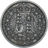 1887 Halfcrown - Victoria British Silver Coin - Nice