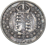 1889 Halfcrown - Victoria British Silver Coin