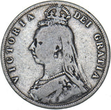 1889 Halfcrown - Victoria British Silver Coin
