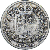 1889 Halfcrown - Victoria British Silver Coin