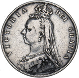 1890 Halfcrown - Victoria British Silver Coin