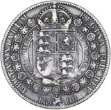 1890 Halfcrown - Victoria British Silver Coin