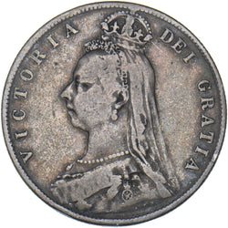 1890 Halfcrown - Victoria British Silver Coin