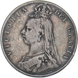 1890 Halfcrown - Victoria British Silver Coin