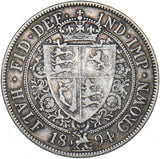 1894 Halfcrown - Victoria British Silver Coin
