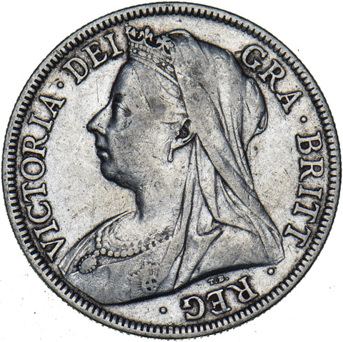 1895 Halfcrown - Victoria British Silver Coin