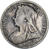 1896 Halfcrown - Victoria British Silver Coin