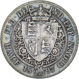 1897 Halfcrown - Victoria British Silver Coin