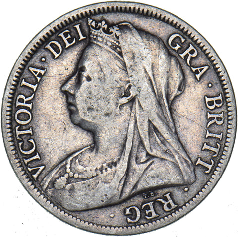 1899 Halfcrown - Victoria British Silver Coin